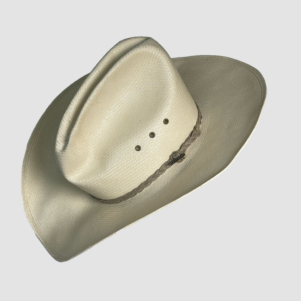 Classic Straw Western Cowboy Hat - Natural